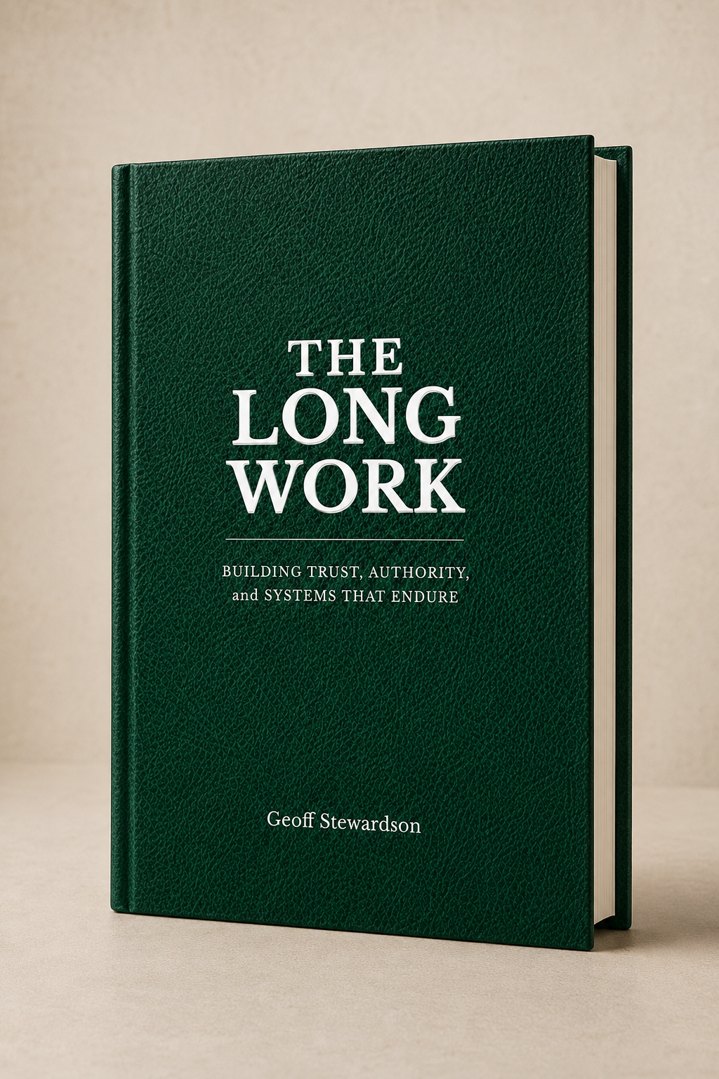 The Long Work hardcover book by Geoff Stewardson